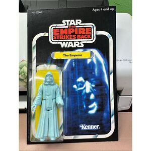 Vintage style Star Wars the Emperor figure. Kenner ESB card back.